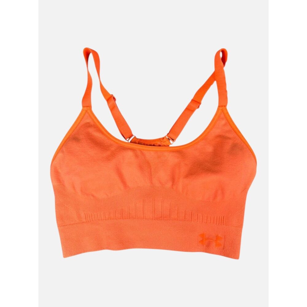 Under Armour Racerback Sports Bra Orange XS